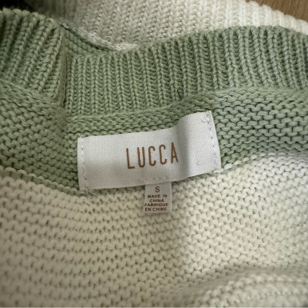 Striped Two-Piece Knit Set - Picture 3 of 4